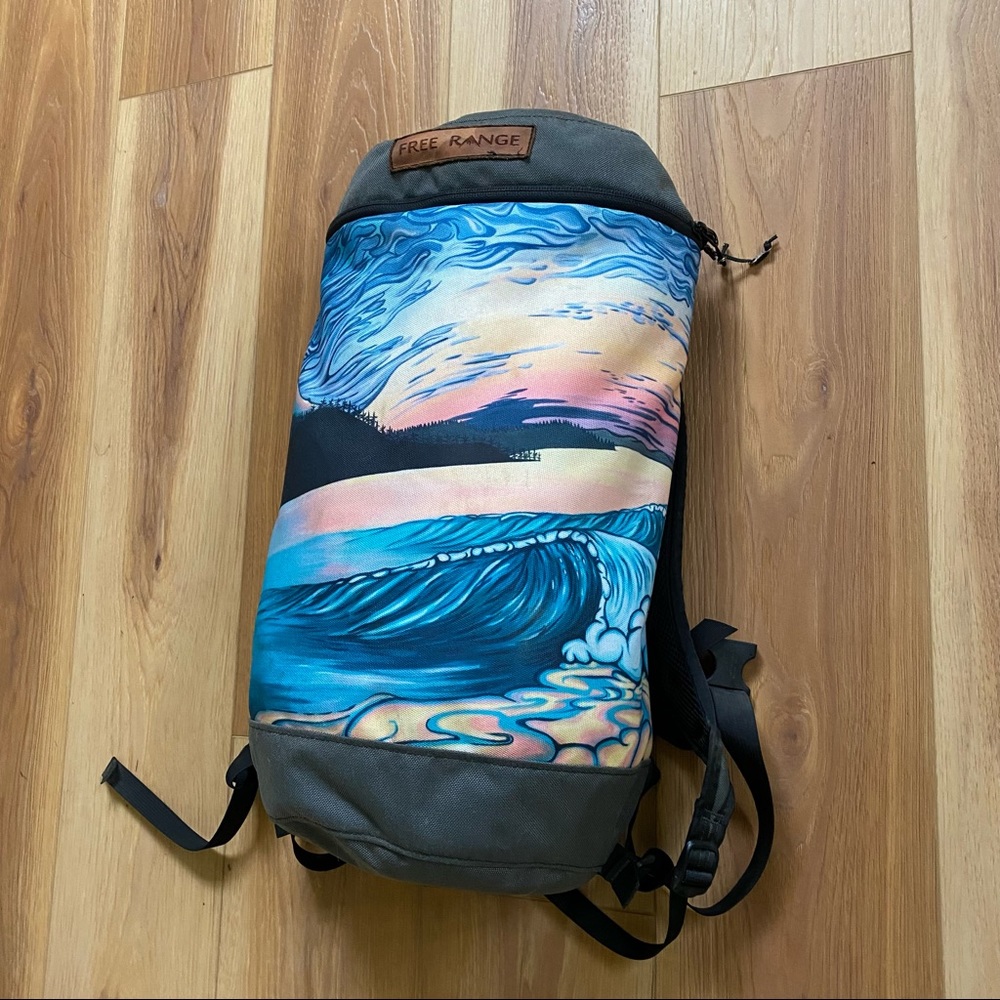 Free Range Backpack with Art Graphic